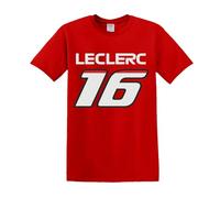 ARTIST MARKET Camiseta 16 Charles Leclerc Italy Corse, rojo, S