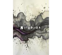 Artist Notebook - Minimalist Lined Journal: Black and White Aesthetic Notebook with Purple Accent | Creative Sketch, Ideas & Work Notes Book (192 Pages)