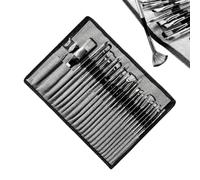 Artist Paint Brush Set, Wooden Handle Brushes, 24 Piece Multi Purpose Painting Tools with Reliable Bristle Design, Art Kit with Easy Grip Build, Interior Exterior Home Decor Painting Set