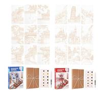 Artist Painting Stationery - Outdoor Watercolor Set | Flexible Mini Workbook for Teachers, Durable Drawing Supplies for Travelers, Premium Hobbyist Gear for Park, Coffee Shop Painting Tools