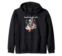 Artist Pour Your Art out Paint Splash Creative Cita Diseño Sudadera con Capucha