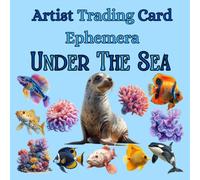 Artist Trading Card Ephemera -Under The Sea, Cut and Collage: Ephemera Book, Junk Journal, Glue Books, Mixed Media Collage Art, Scrapbooking, Decoupage, Card Making, Art Journaling