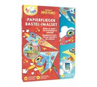 Artista 9301958 - Kit de manualidades con avión de papel, plegado y pintura de aviones de papel, kit creativo en práctica caja de almacenamiento, kit de bricolaje para niños a partir de 6 años