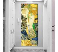 Artista clásico Gustav Klimt beso pintura abstracta sobre lienzo carteles e impresiones imágenes de pared para decoración de sala de estar 30x60cm (12x24in) sin marco