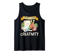 Artista Confía en tu Creatividad Paleta Pintura Diseño de Citas Camiseta sin Mangas