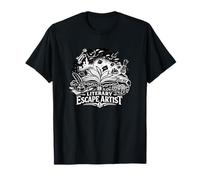 Artista de Escape Literario Divertido Amante de Libros Lectura Humor Camiseta