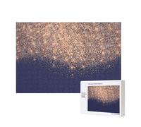 Artista de Maquillaje con Purpurina Rosa Azul Marino y Cobre,Rompecabezas de Madera de 300 Piezas, Juego Familiar, Rompecabezas para Adultos, Adolescentes, decoración del hogar