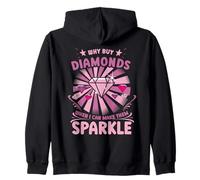 Artista De Pintura De Diamantes Why Buy When I Can Pintura Sudadera con Capucha