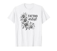 Artista del Tatuaje, Divertido arbusto de Rosas Florales y Espinas Flores entintadas Camiseta