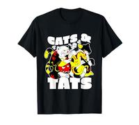Artista del Tatuaje Gato Funny Cats & Tatts Cute Japanese Dragon Camiseta