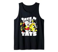 Artista del Tatuaje Gato Funny Cats & Tatts Cute Japanese Dragon Camiseta sin Mangas