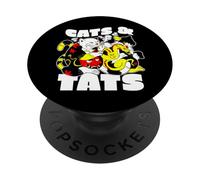 Artista del Tatuaje Gato Funny Cats & Tatts Cute Japanese Dragon PopSockets PopGrip Adhesivo