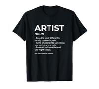 Artista Diccionario Definición Amante del Arte Artista Creativo Camiseta