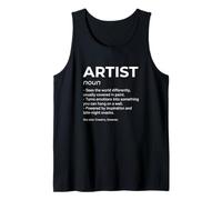 Artista Diccionario Definición Amante del Arte Artista Creativo Camiseta sin Mangas