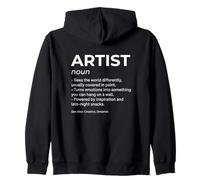 Artista Diccionario Definición Amante del Arte Artista Creativo Sudadera con Capucha