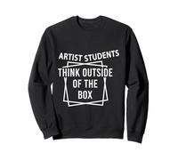 Artista Estudiantes Pensamiento creativo fuera de los demás El arte es vida Sudadera