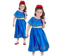 Artista Frida Kahlo Disfraz Niños Disfraz Español Artista Conjunto Niña