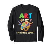Artista Humor Arte Es Mi Paleta Deportiva Favorita Pintura Diversión Manga Larga