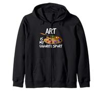 Artista Humor Arte Es Mi Paleta Deportiva Favorita Pintura Diversión Sudadera con Capucha