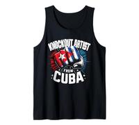 Artista Knockout de Cuba Orgullo de Boxeo Cubano Camiseta sin Mangas