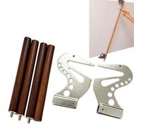 Artista Muñeca Resto - Puente de mano de auto-bloqueo | Hierro Artista Manos Herramienta para Dibujar y Pintura | 10.2x6.7cm Brown Studio Art Hand Rest For Illustrator