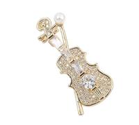 Artista Musical Violin Pin Retro Diseños Accesorios de Joyería para Mujeres de Moda Diario Ocasiones Especiales Elegante Retro Joyería Violín, talla única, como se describe