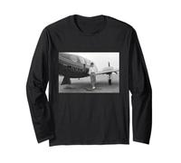 Artista Pop electrónico y piloto Gary Numan por Allan Ballard Manga Larga