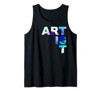 Artista único colorido gente creativa pintura dibujar boceto Camiseta sin Mangas