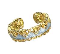 Artistas Abiertos Anillos de Banda Vintage Diseños de Encaje Gourd Styles Accesorios de Joyería para Anillos de Banda Abiertos de Moda Moderna, como se describe