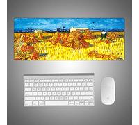 Artiste Peinture à l' huile Grand caoutchouc tapis de souris Personnalité paysage intérieur personnalisé tapis de souris de 11.8X31.5X0.12 en