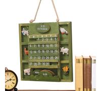 Artistic 2026 Monthly Wall Calendar, Wooden Birthday Reminder & Date Tracker, Aesthetic Hanging Home Decor Component, Functional Planning Sign for Classrooms, Meeting Rooms, Kitchens & Apartments