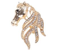 Artistic Crafted Horse Shape Brooch Sturdy Metal Embellishment Lapel Pin for Business Attire and Casual Outfits Anti Tarnish Alloy Jewelry