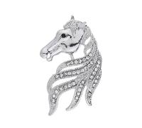 Artistic Crafted Horse Shape Brooch Sturdy Metal Embellishment Lapel Pin for Business Attire and Casual Outfits Anti Tarnish Alloy Jewelry