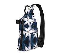 Artistic Daisy - Mochila cruzada con estampado floral para hombres y mujeres, para caminar al aire libre, viajes, Negro -, Talla única