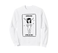 Artistic Drawing Capricorn Loyal as Hell Zodiac Sudadera