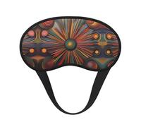 Artistic Expression - Máscara de dormir cómoda con borde negro satinado para bloquear la luz y dormir reparador