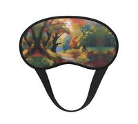 Artistic Impressions - Antifaz para dormir con borde negro satinado para una comodidad óptima y bloqueo de la luz