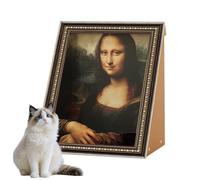 Artistic Kitten Scratcher, Multi-Use Cat Board, Shape Pad with Sturdy Material Feature, Retro Cat House for Play and Rest, Scratching Board with Style, Pet Accessory for Living Room Apartment Bedroom