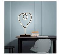 Artistic Minimalist Desk Lamp, Modern Table Light with Adjustable Brightness, Led Reading Lamp for Home, Office, Bedroom, or Study, Creates Ambient Lighting for Gaming, Work, or Relaxation(#Heart-A)