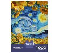 Artistic Oil Painting of Girasol 1000 Piezas Rompecabezas De Ject Name>cartón Artistic Oil Painting of girasols Rompecabezas Adultos Rompecabezas Educativo Rompecabezas Famili