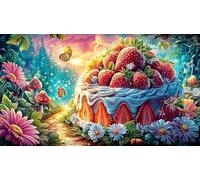 Artistic Pastel with Flowers and Frutas Puzzle de 1000 Piezas de Papel Reciclado - Juego Familiar Divertido & Actividad para casa Idea Adultos 75x50/1000pcs