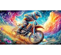 Artistic-Watercolor-Painting-of-a-Classic-Motorcycle 1000 Piezas Puzzle Educativo Papel Reciclado para Adultos Desafiante Idea 70x50/1000pcs