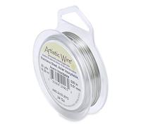Artistic Wire 24 Gauge / .51 mm Alambre de Acero Inoxidable, Metalizado, 0.51 mm
