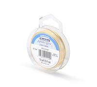 Artistic Wire 51 mm Alambre de Cobre de Color Chapado en Plata Resistente al deslustre, Dorado, 24 Gauge, 15 yd