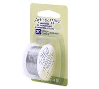 Artistic Wire Beadalon, 30 Gauge Craft Wire, Stainless Steel, 30 yd (27.3 m) Alambre para Manualidades, Acero Brillante