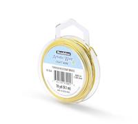 Artistic Wire Beadalon Alambre (9 m, Calibre 18, no se deslustra), Color Dorado