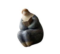 artística de Mujer de Lectura, Escultura de Resina, Acento para Estante, Escritorio, gabinete, Tema de Libro, decoración del hogar, Pieza de Lectura, de Mujer, Escultura de Resina, de de
