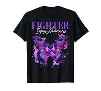 Artístico Acuarela Mariposa Lupus Fighter Camiseta