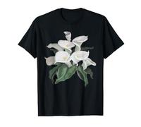 Artístico Crema Blanco Calla Lirios Ramo Aislado Camiseta gráfica económica