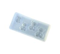 Artístico estable oso silicona uñas formas materiales flexibles accesorio con diferentes clavos tamaños de longitud arte molde de silicona